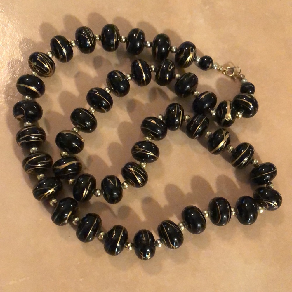 🥰Black and Gold Long Necklace